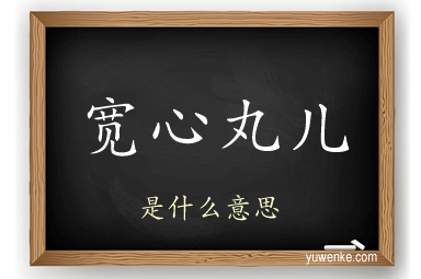 宽心丸儿