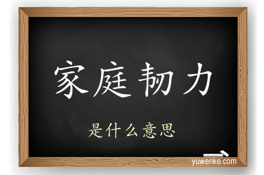 家庭韧力
