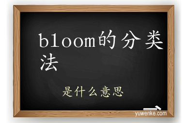 bloom的分类法