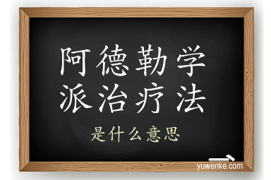 阿德勒学派治疗法