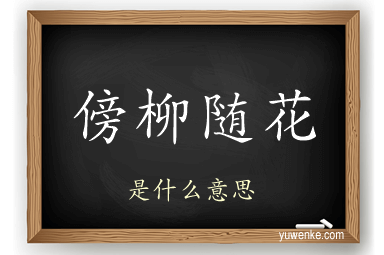 傍柳随花