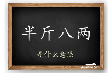 半斤八两