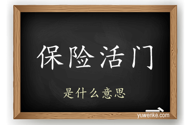 保险活门