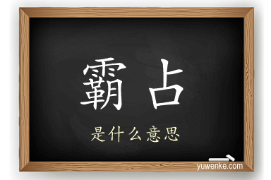 霸占