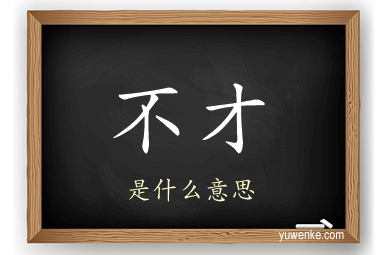 不才