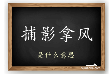 捕影拿风