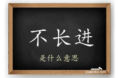 不长进