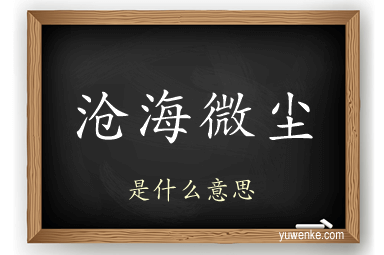 沧海微尘