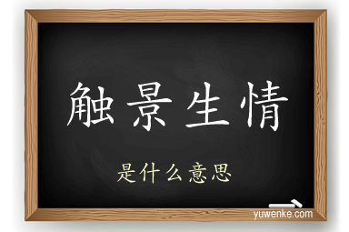 触景生情