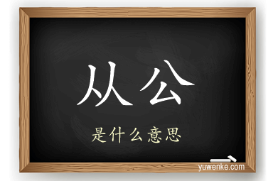 从公