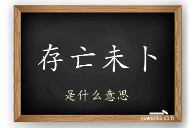 存亡未卜