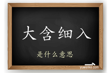 大含细入
