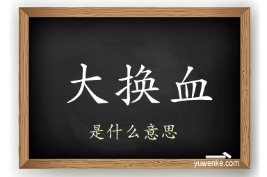 大换血