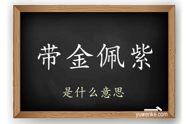 带金佩紫