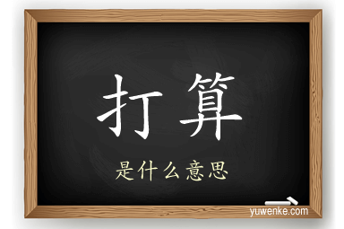 打算