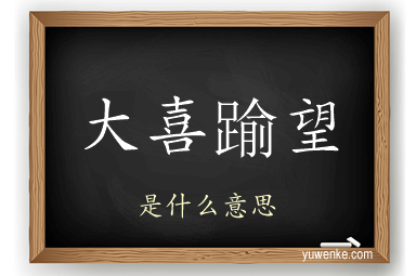 大喜踰望