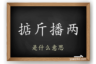 掂斤播两
