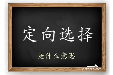 定向选择