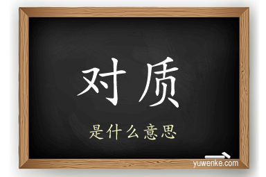 对质
