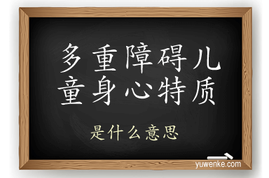 多重障碍儿童身心特质