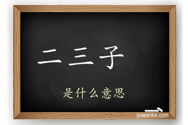 二三子 
