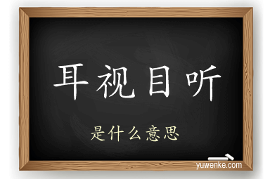 耳视目听