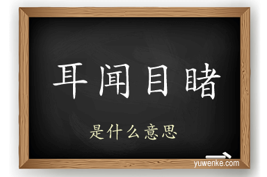 耳闻目睹