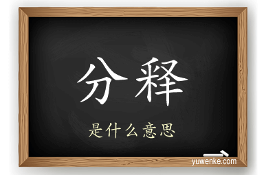 分释