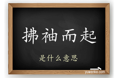 拂袖而起