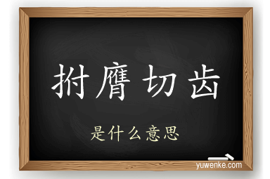 拊膺切齿
