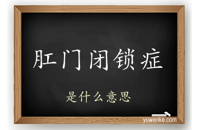 肛门闭锁症