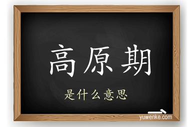 高原期