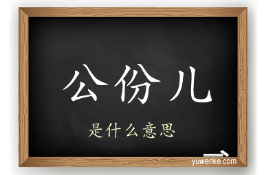公份儿