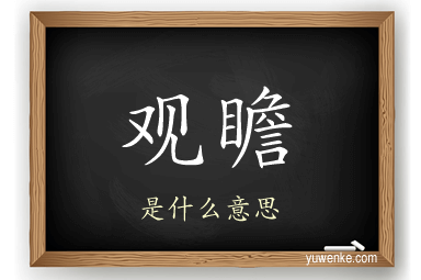 观瞻