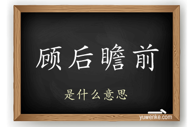 顾后瞻前