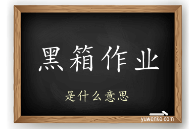 黑箱作业
