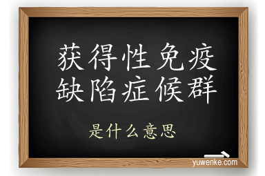 获得性免疫缺陷症候群