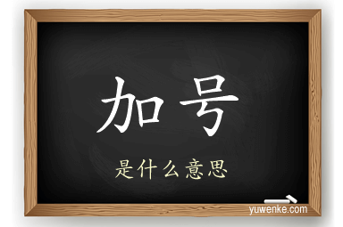 加号