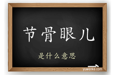 节骨眼儿