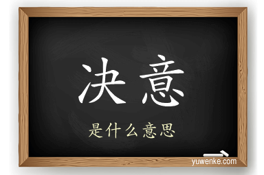 决意