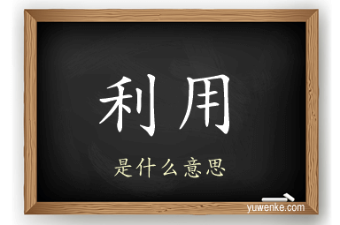 利用