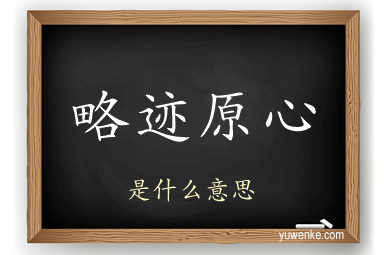 略迹原心