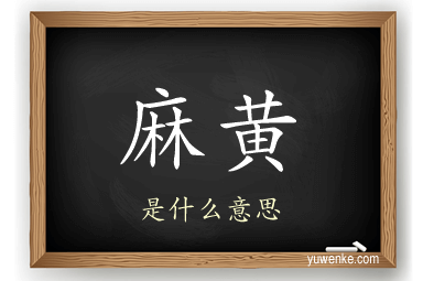 麻黄