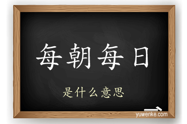 每朝每日