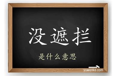 没遮拦