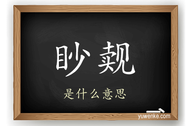 眇觌