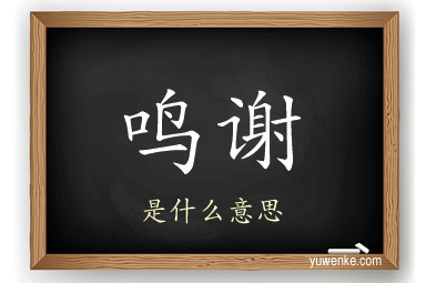 鸣谢