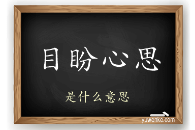 目盼心思
