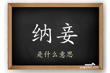 纳妾