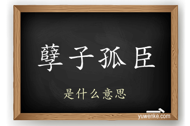 孽子孤臣